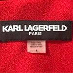 Karl Lagerfeld Karl Lagerfield Paris Red 3/4 Sleeves Mid Length Sz4 Photo 1