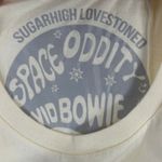 Sugarhigh Lovestoned David Bowie Life on Mars 71 Cream Graphic T Shirt Small White Photo 3