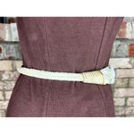 chord rope belt cream white gold glam boho vintage 1980s Photo 4