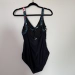 Floral One Piece Swimsuit Women 12W Tropical Resort Vacation Beach Summer Island Size 12 Photo 4