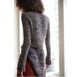 Free People Rachel Cardigan Sweater Dress Purple Button Mini Marled V-neck Photo 10