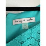 Danny & Nicole NWT  Green Lace Overlay A Line Midi Dress Size 6 Photo 6