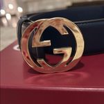 Gucci navy blue belt Photo 3