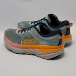 Hoka Women's One Bondi 7 Running Sneakers Athletic Shoes Blue Orange Size 8.5 Photo 11