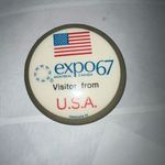 Vintage expo 67 Montreal, Canada Visitor from U.S.A. Photo 0