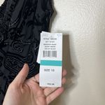 Women's Dress VTG Burnout Velvet Paisley Y2K Deadstock Fairy Goth Vampy Witchy Black Size 16P Photo 7