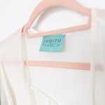 Judith March  Womens Kimono OS White Floral Embroidered Mesh Fringe‎ Boho Coastal Photo 4