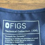 FIGS  Navy Blue Catarina One-Pocket Scrub Top Size XXL PO 3642 Style FW1000 Photo 2