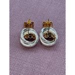 Heaven Mayhem Double Knot Earrings in Mixed Metal One Size Womens Jewelry Silver Photo 7