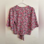 1. State  Floral Tie-Front Blouse Photo 1