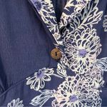 Free People  Size S Blue Hawaii Washed Blue Floral Print‎ Short Sleeve Mini Dress Photo 6