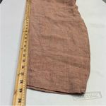 Poetry  light pink 100% Linen High-waisted pants women's size 12 Photo 6