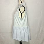 Under Armour Golf Collared Sleeveless Shirts HeatGear Light Blue Peplum Sz L NEW Photo 3