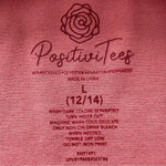 Positivi Tees Women's Long Sleeve Hacci Graphic Tops Peach Glaze Large … Pink Photo 3