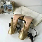 Charlotte Olympia Minx Textured Metallic Nappa Photo 2