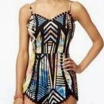 Material Girl colorful summer romper size M Photo 1