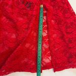 Victoria's Secret  Red Lace Lingerie Negligee Medium Sheer Sexy Valentines Day Photo 10
