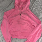 Cute Pink Half Zip Sweatshirt Size M Photo 0
