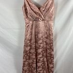 Lulus New  Dress Radiant Refinement Dusty Rose Satin Jacquard Maxi Dress size XS Photo 1