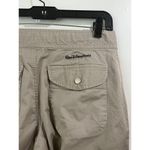 Disney Walt World Mickey Mouse Embroidered Khaki Cropped Ankle Pants Size Small Photo 3