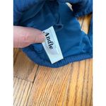 ANDIE Bikini Set Delray Top 90s High Waisted Bottom Ribbed Bijou Blue sz S NWOT Photo 4