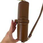 ZARA Buckle Crossbody Bag Vegan Leather Brown Small 6287/010 Neutral Casual Photo 8