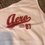 Aeropostale One Shoulder Tank Top White Sleeveless Graphic Tee Y2K Varsity XL Photo 1