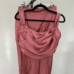 House Of CB  SET‎ Aella top 'Colette' Rose Satin Low Waist Midi Skirt NWOT Size S Photo 3