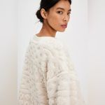 Free People Cable Knit Sweatshirt Photo 3