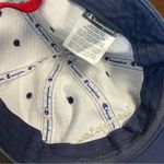 Champion Embroidered Striped Women's Baseball Hat Cap Blue White OS Photo 4