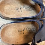 Birkenstock Birkis by  Siena Sandal Navy Blue 7 Narrow Photo 1
