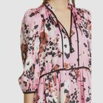 Veronica Beard  Hawken Tiered Silk-Blend Mini Dress Photo 2