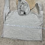 Nike Dri-Fit Yoga Luxe Cropped Hoodie Pullover Oversized Soft Knit in Gray L Photo 13