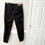 Madewell 10" High Rise Skinny Button Fly Raw Hem Black J9497 Size 30 Photo 2