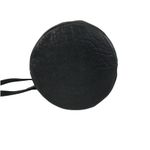 SHE + LO Lambskin Leather Chain Drawstring Bucket Bag Black Boho Rare Whimsy EUC Photo 5