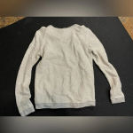 Anthropologie Left Coast By Dolan shimmery‎ Grey Sweatshirt Size small Gray Photo 8
