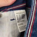 American Eagle Y2K Striped Denim Mini High Rise Skirt Size 0 Photo 3