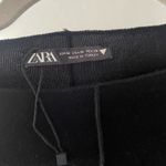 ZARA NWOT Viscose Long Sleeve Black Tee size Medium Photo 3