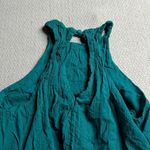 Urban Outfitters  Teal Blue High Neck Swing Tunic Blouse Size Medium 100% Cotton Photo 5