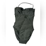 J.Crew  women’s Gemma ruched bandeau cutout one-piece black Size 8 NWT Photo 5