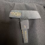 Maje  Jamie Black Floral Embroidered Tulle Midi Skirt size 1 Small $395 Photo 6