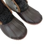 Simply Southern  Grey/Brown Lace Up Duck Boots with Plaid Lining Photo 4
