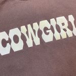 Brandy Melville Y2K John Galt Distressed Cowgirl Crop Top Size XS/S Photo 2