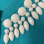 Kate Spade  Turquoise Cardigan with White Details Photo 4