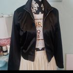 Nasty Gal - black satin bomber jacket Photo 1