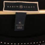 Karen Scott  Embellished Beaded Shirt Sleeve Top | Shirt Photo 3