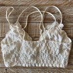 Wishlist 🤍Lace Strappy Bralette Crop Top Multi-Strap Floral Lace🤍 ~Large Photo 2