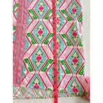 Macbeth Collection  Diamond Print Pink Green Girly Swim Beach Coverup Size Medium Photo 9