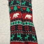 Christmas Socks Sherpa Lined Womens Medium Large Red Green Nordic Photo 0