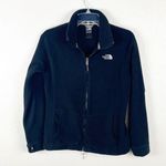 The North Face Black Long Sleeves Front Zipper Fleece Jacket, Size Medium Photo 0